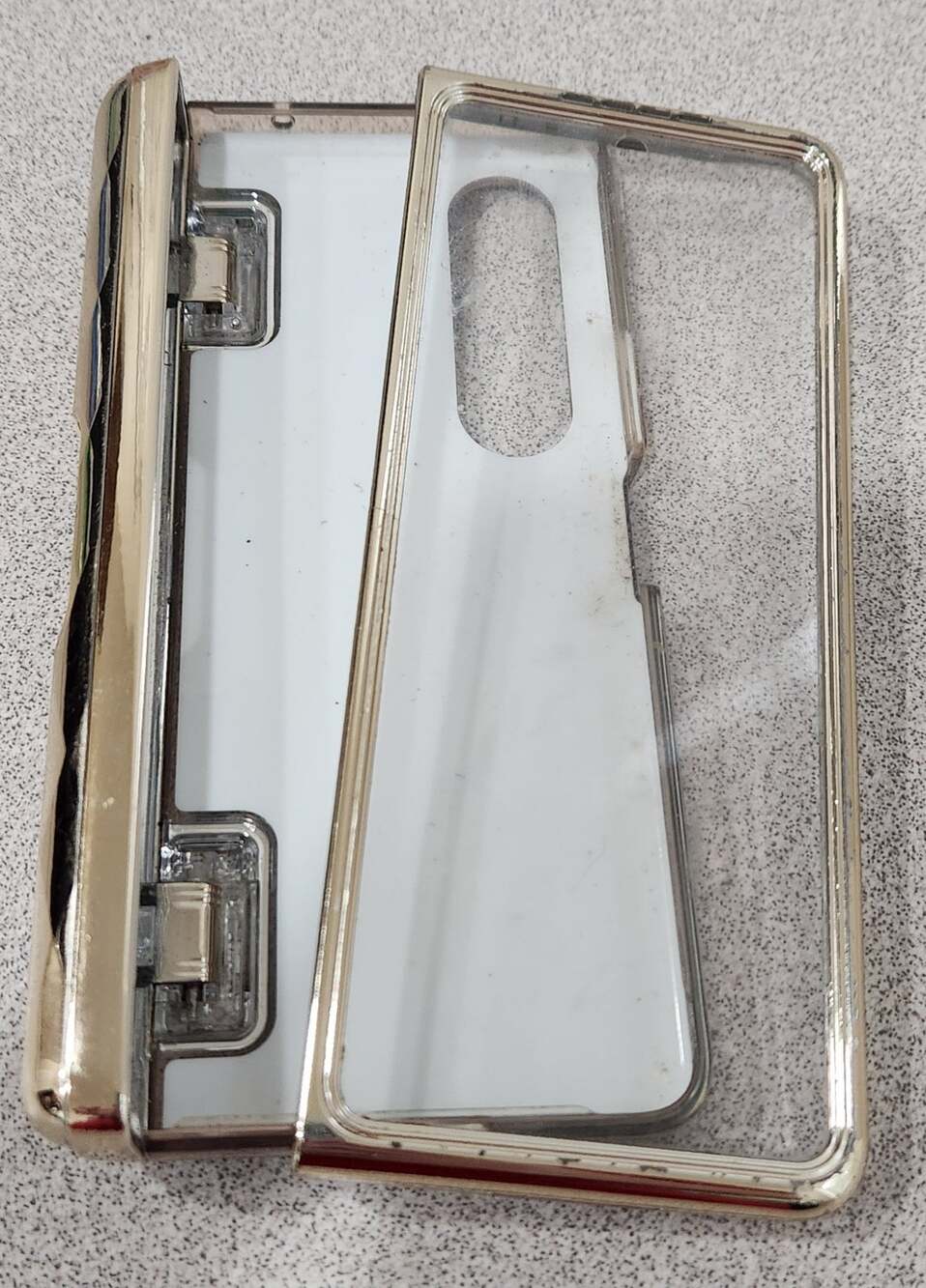 I-Blason Blue Gold Cosmo For Samsung Galaxy Z Fold 4 Case W/Pen Holder